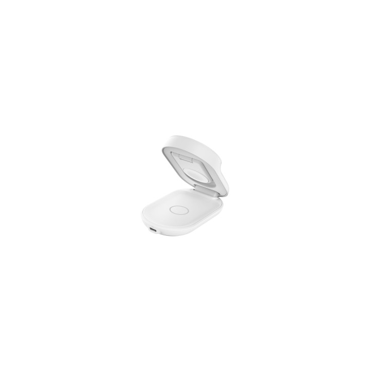 Belkin Qi2 Fitness tracker, Auriculares, Smartphone, Reloj inteligente Blanco USB Cargador inalámbrico Carga rápida Interior