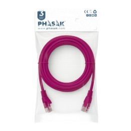 Phasak Cable de Red 100% Cu Cat.6 UTP Sólido Violeta 7 M