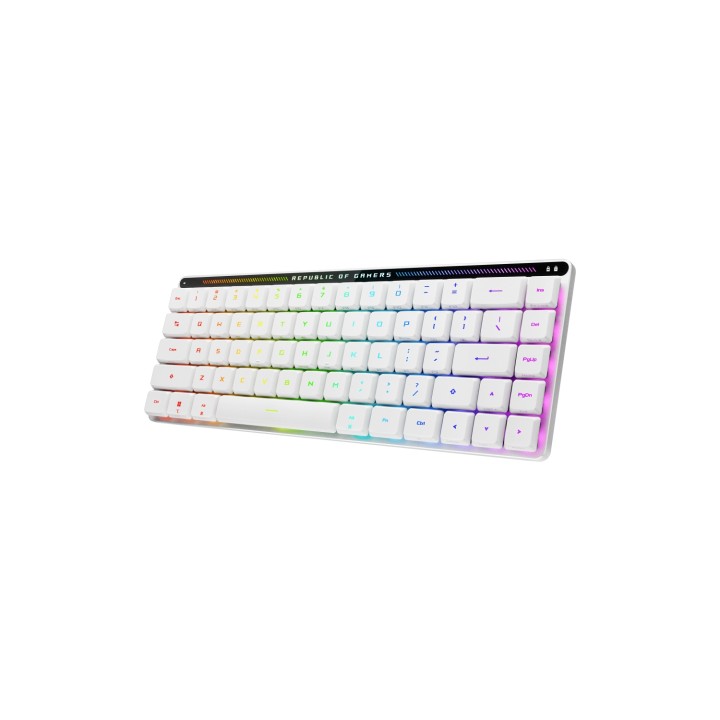 ASUS 90MP03EC-BKSA10 teclado Juego USB + RF Wireless + Bluetooth Blanco