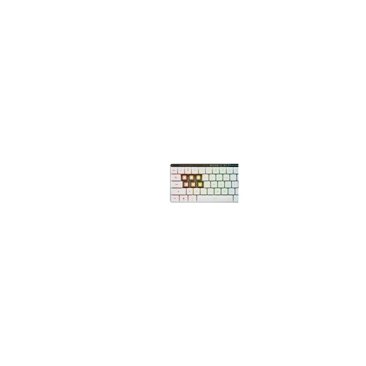 ASUS 90MP03EC-BKSA10 teclado Juego USB + RF Wireless + Bluetooth Blanco