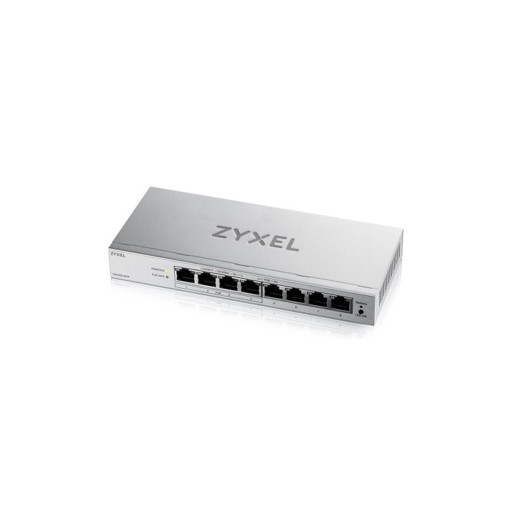 Zyxel GS1200-8HPV3 Gestionado L2 Gigabit Ethernet (10/100/1000) Energía sobre Ethernet (PoE) Escritorio Gris