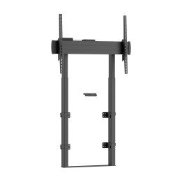 AISENS Soporte Motorizado De Suelo y Fijacion a Pared, TV 120kg De 55"-100", Negro