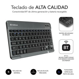 SUBBLIM SUBKT3-BTS070 funda para tablet 27,9 cm (11") Libro Negro