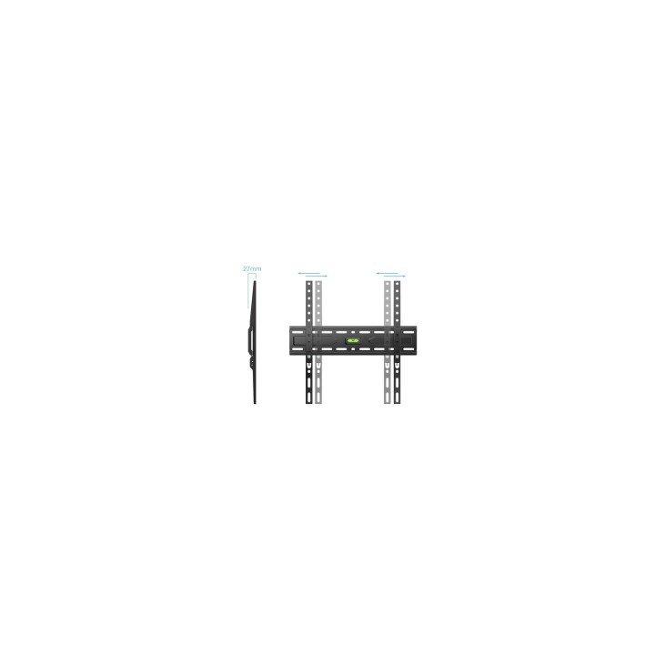 TooQ Soporte Fijo de pared para pantallas 32"- 75", Negro