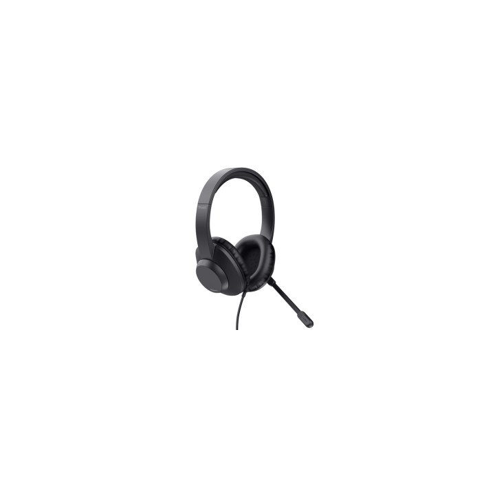 Trust Ayda Max USB Auriculares Alámbrico Diadema Oficina/Centro de llamadas USB Type-C / USB Type-A Negro