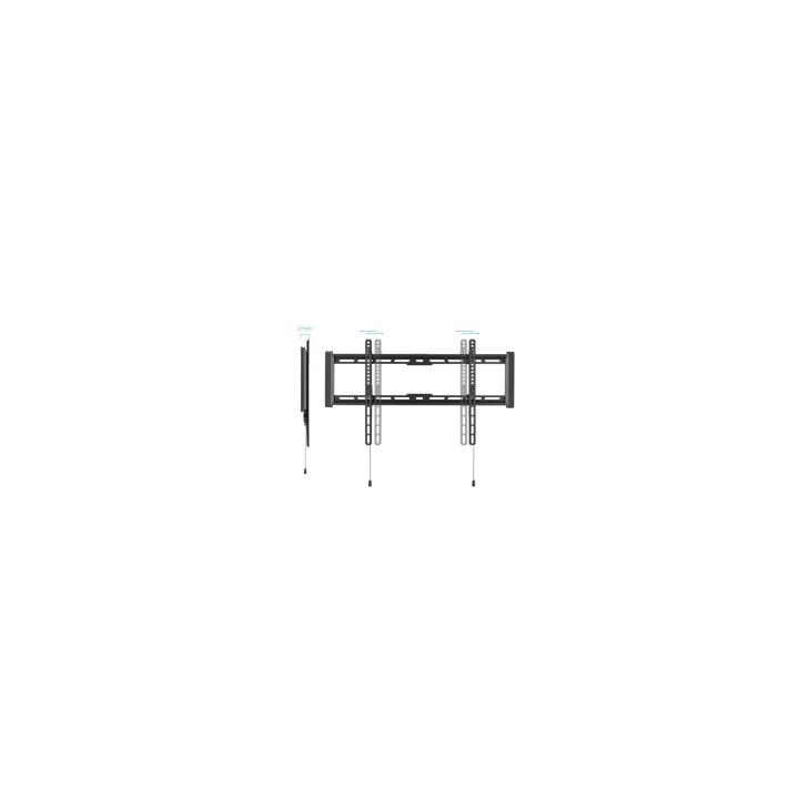TooQ Soporte Fijo de pared para pantallas 37"- 80", Negro