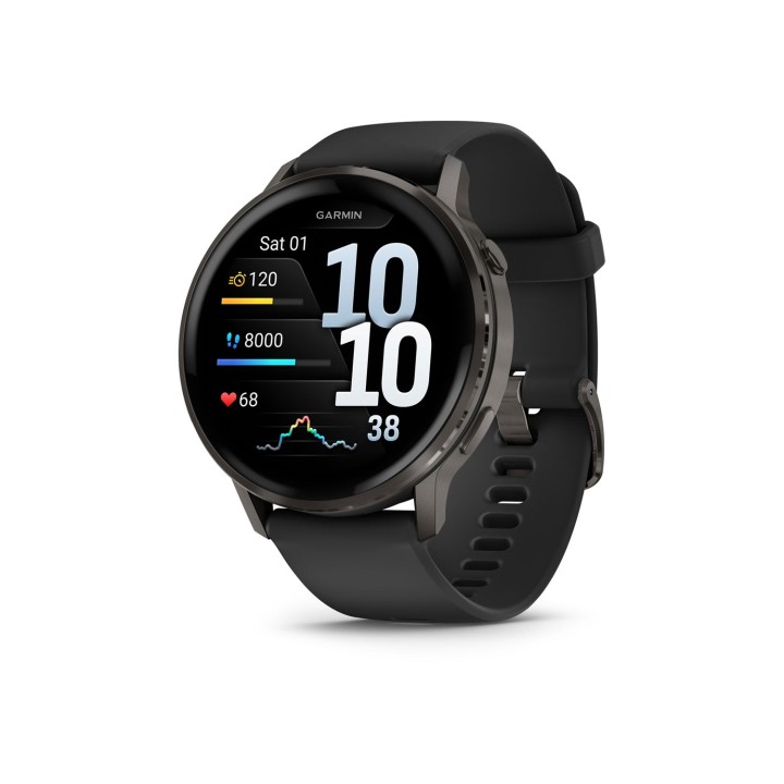 Garmin Venu 4 3,56 cm (1.4") AMOLED 45 mm Digital 454 x 454 Pixeles Pantalla táctil Negro Wifi GPS (satélite)