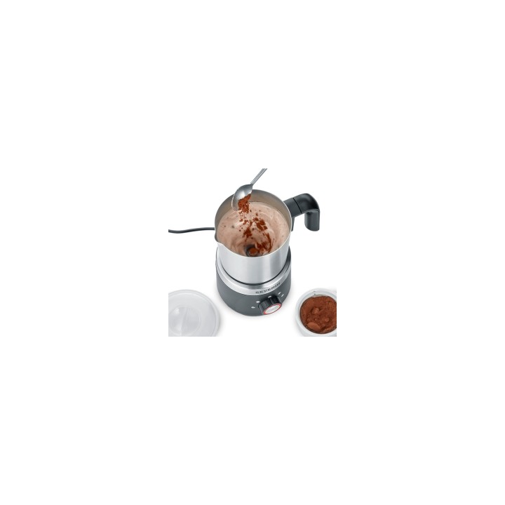 Severin 3588 espumador o calentador de leche Handheld electric milk frother Negro, Plata