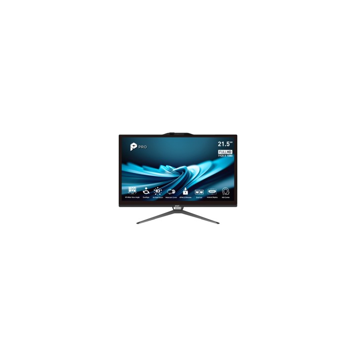 MSI Pro AP222T 14M-490EU Intel® Core™ i3 i3-14100 54,6 cm (21.5") 1920 x 1080 Pixeles Pantalla táctil PC todo en uno 8 GB