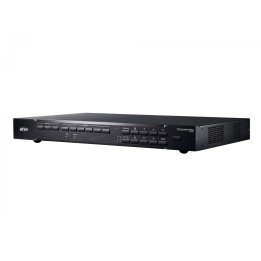 ATEN Switch de presentación 7 x 3 con escalador de vÍ­deo, streaming, mezclador de audio y HDBaseT