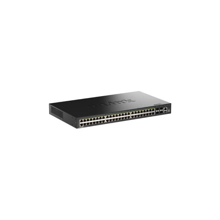 D-Link DGS-1530-52P/E switch Gestionado L2 Gigabit Ethernet (10/100/1000) Energía sobre Ethernet (PoE) Negro