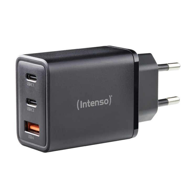 Intenso 7806510 adaptador e inversor de corriente Interior 65 W Negro