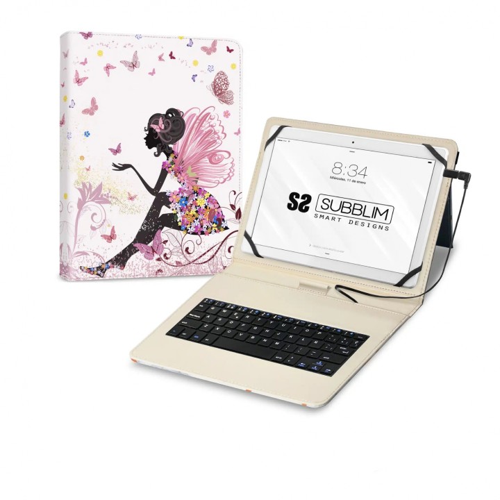 SUBBLIM SUBKT1-USB052 teclado para móvil Multicolor MicroUSB QWERTY Español