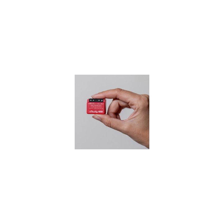 Shelly 1PM Mini Gen3 Interruptor inteligente 1P Rojo