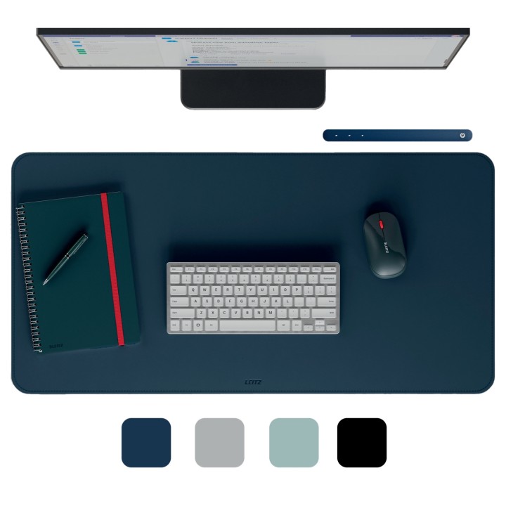 Leitz 53820068 protector de escritorio Cloruro de polivinilo (PVC) Azul oscuro