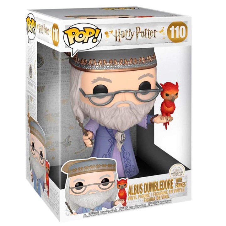 Figura POP Harry Potter Albus Dumbledore with Fawkes 25cm