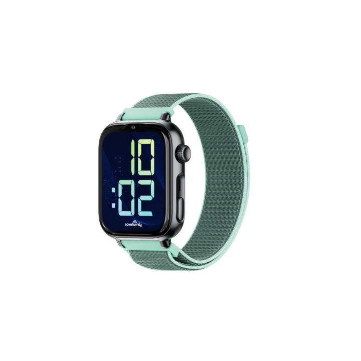 SaveFamily SaveWatch Plus 2 Reloj Inteligente para niños 4G Esfera Negra Correa Tela Ocean