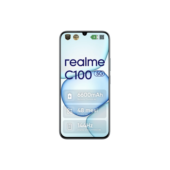 realme C100 5G 17,3 cm (6.8") SIM doble Android 16.0 USB Tipo C 4 GB 256 GB 6600 mAh Verde