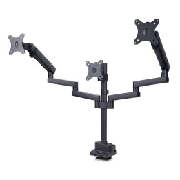 StarTech.com Soporte de Escritorio para 3 Monitores VESA 75x75/100x100 de 27 Pulgadas - Grommet o Abrazadera en C - Ajuste sin