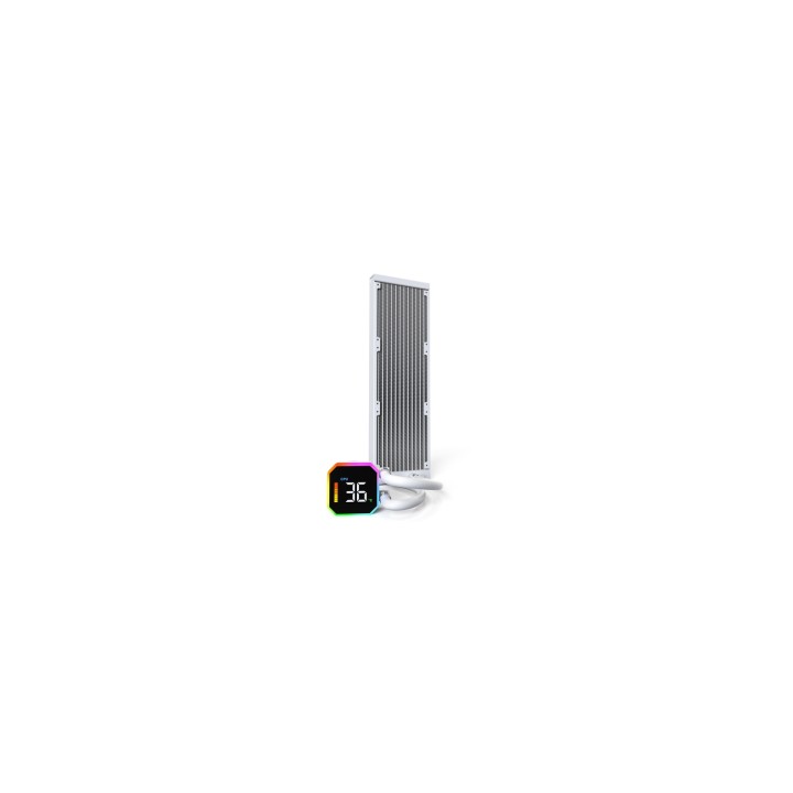 Montech HyperFlow Digital 360 Procesador Sistema de refrigeración líquida todo en uno 12 cm Blanco 1 pieza(s)