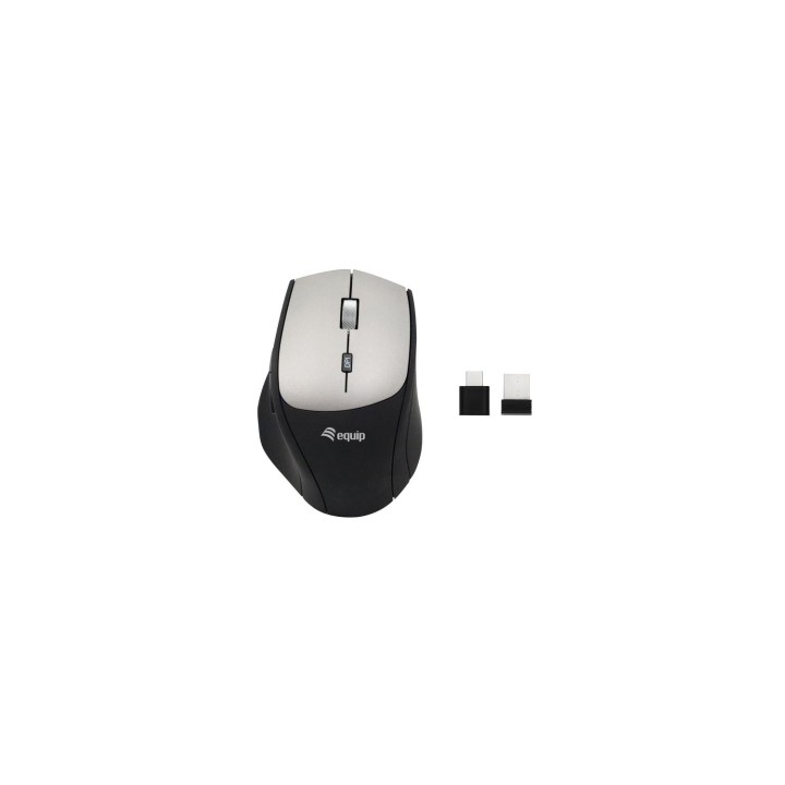 Equip 245115 ratón Oficina mano derecha RF inalámbrico Óptico 2400 DPI