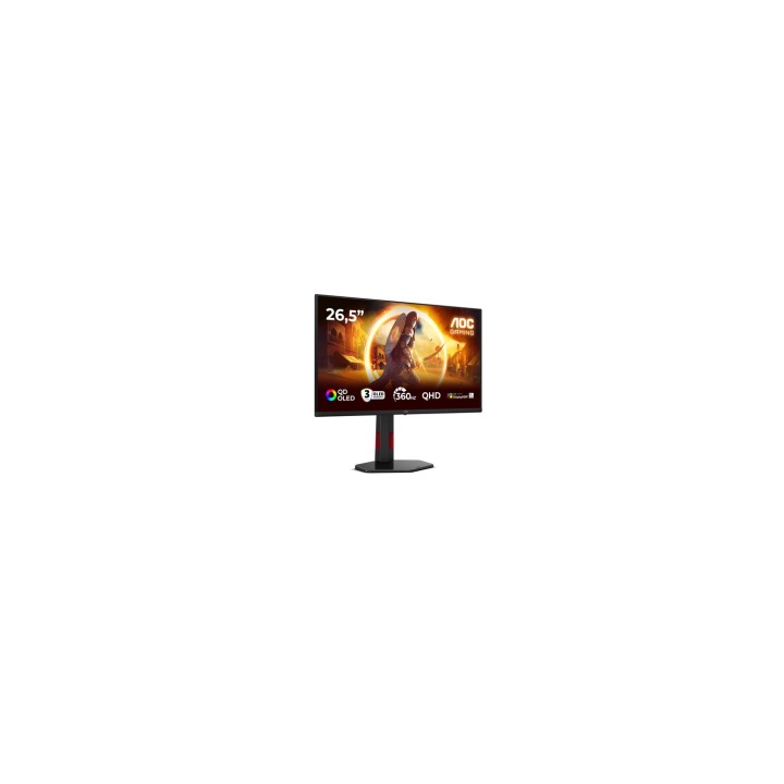 AOC G4 Q27G4SDR pantalla para PC 67,3 cm (26.5") 2560 x 1440 Pixeles Quad HD QD-OLED Negro, Rojo