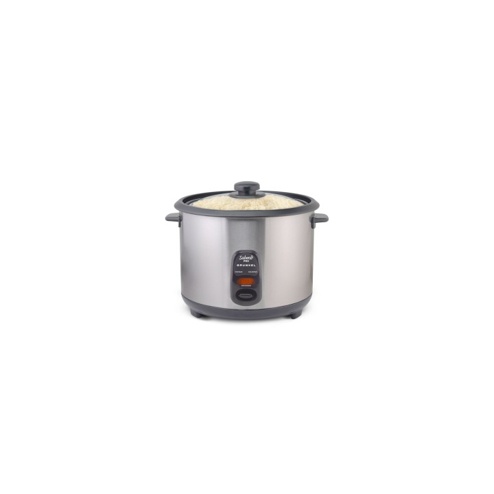 Grunkel RC-28L arrocera 2,8 L 1000 W Acero inoxidable, Gris Oscuro