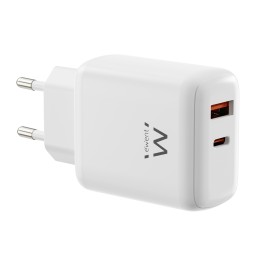 Ewent EW1329 cargador de dispositivo móvil Universal Blanco Corriente alterna Carga rápida Interior
