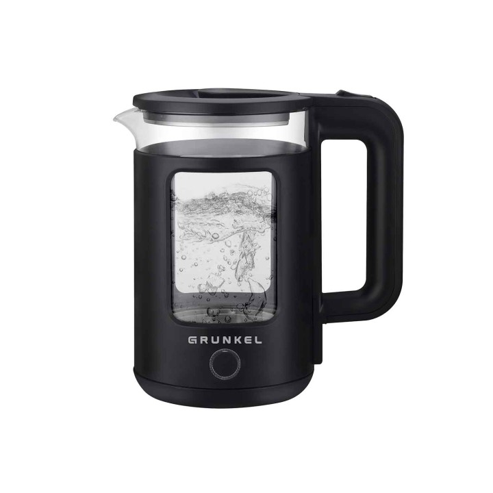 Grunkel HV-18CWPNG tetera eléctrica 1,8 L 1500 W Negro, Transparente