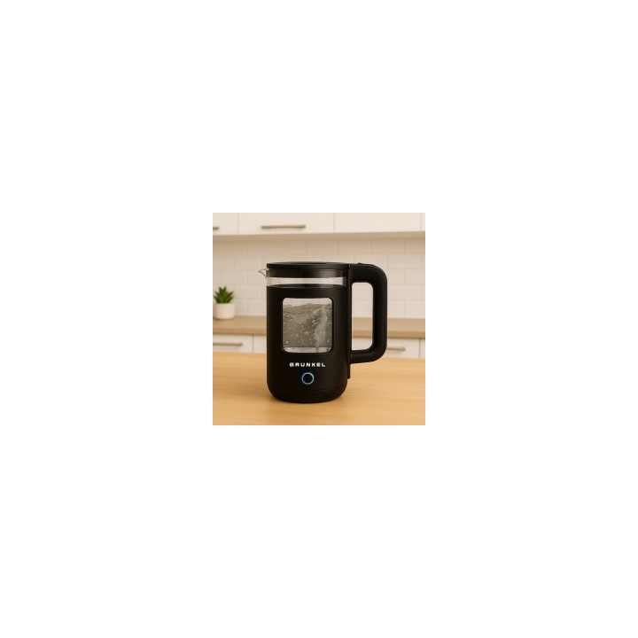 Grunkel HV-18CWPNG tetera eléctrica 1,8 L 1500 W Negro, Transparente