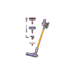 Dyson V8 Absolute Aspiradora escoba 2 en 1 Batería Secar Sin bolsa Plata, Amarillo