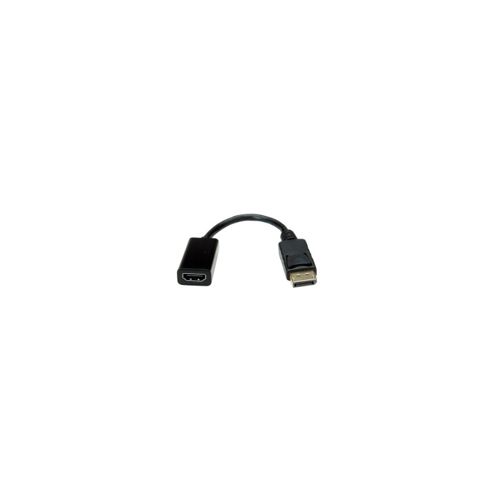 VALUE 12.99.3138 adaptador de cable de vídeo 0,15 m DisplayPort HDMI tipo A (Estándar) Negro