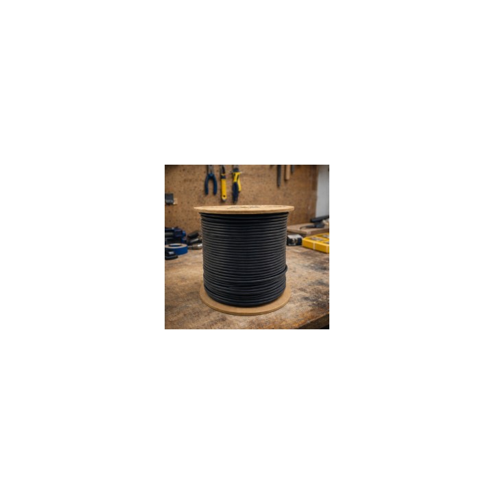 Phasak BOBINA DE CABLE RJ45 FTP PHR 672 CAT.6/ 305M/ GRIS cable de red Negro Cat6 F/UTP (FTP)