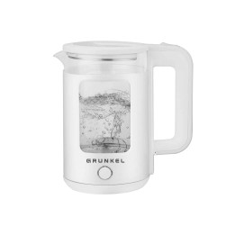 Grunkel HV-18CWPBL tetera eléctrica 1,8 L 1500 W Transparente, Blanco