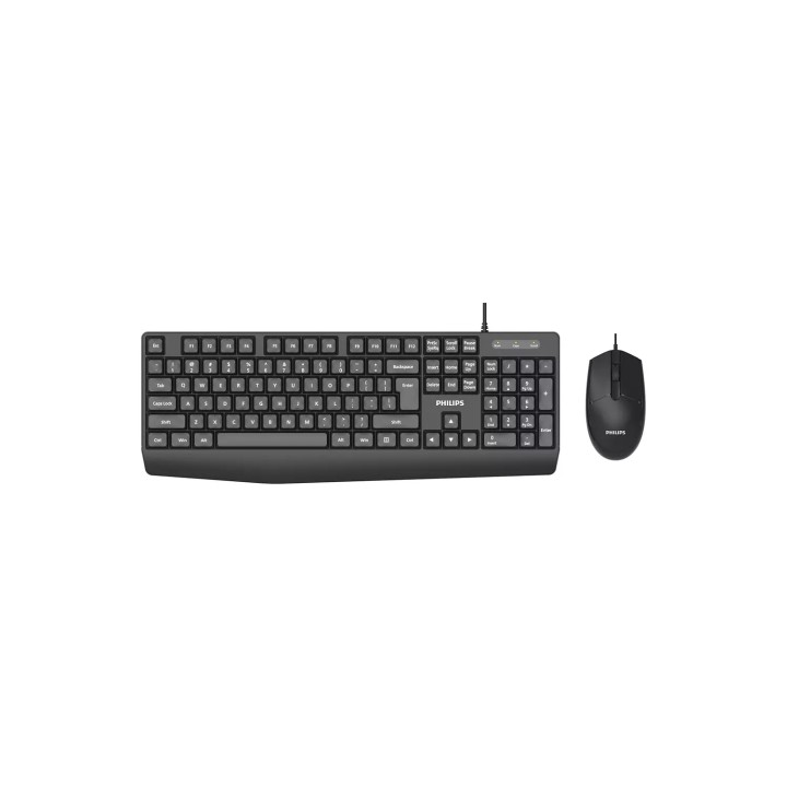 Philips 2000 series SPT6237B/85 teclado Ratón incluido Universal USB QWERTY Negro