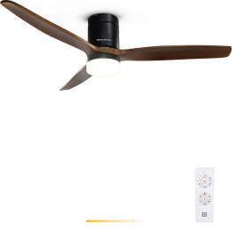 Grunkel SKYWIND-52WN ventilador Negro, Marrón
