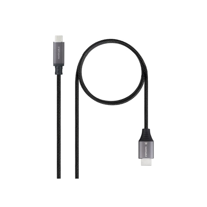 Nanocable 10.15.5262 adaptador de cable de vídeo 1,8 m USB Tipo C HDMI Negro