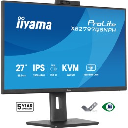 iiyama ProLite XB2797QSNPH-B1 27IN IPS LCD 4MS 2560X1440 350CD/M2 HDMI/DP/USB 2 pantalla para PC 68,6 cm (27") 2560 x 1440