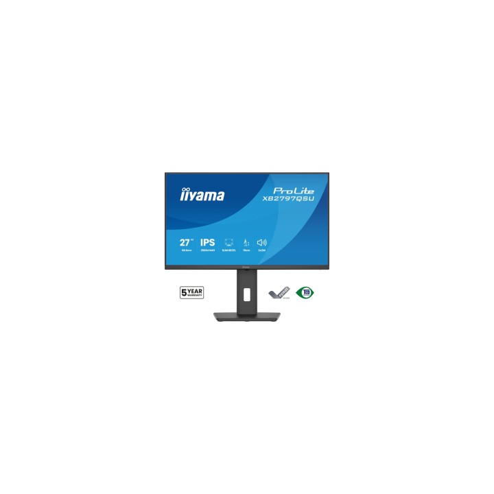 iiyama ProLite XB2797QSU-B1 pantalla para PC 68,6 cm (27") 2560 x 1440 Pixeles Quad HD LED Negro