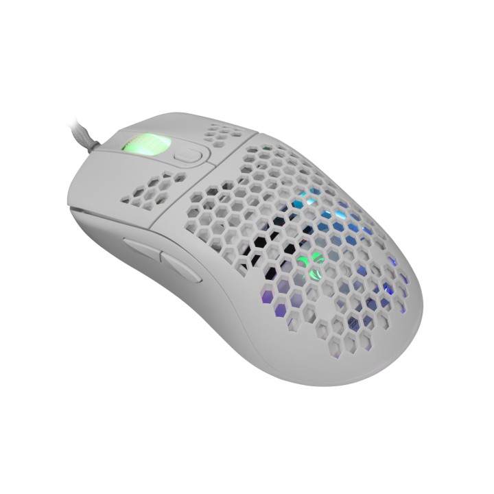 White Shark GALAHAD White ratón Juego Ambidextro USB tipo A Óptico 7200 DPI