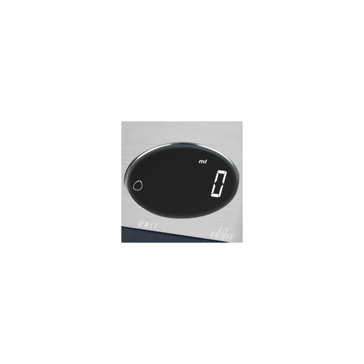 Haeger KS-DIG.012A báscula de cocina Acero inoxidable Encimera Rectángulo Báscula electrónica de cocina