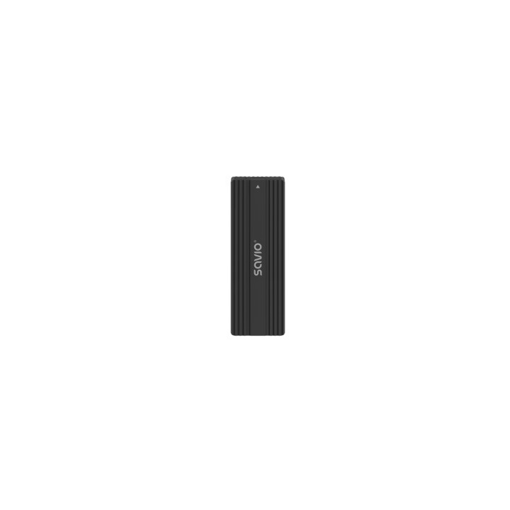 Savio AK-84 caja para disco duro externo Caja externa para unidad de estado sólido (SSD) Negro M.2