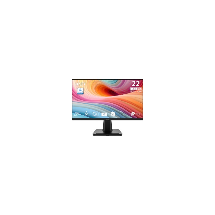 MSI PRO MP225 E12VL pantalla para PC 54,5 cm (21.4") 1920 x 1080 Pixeles Full HD Negro