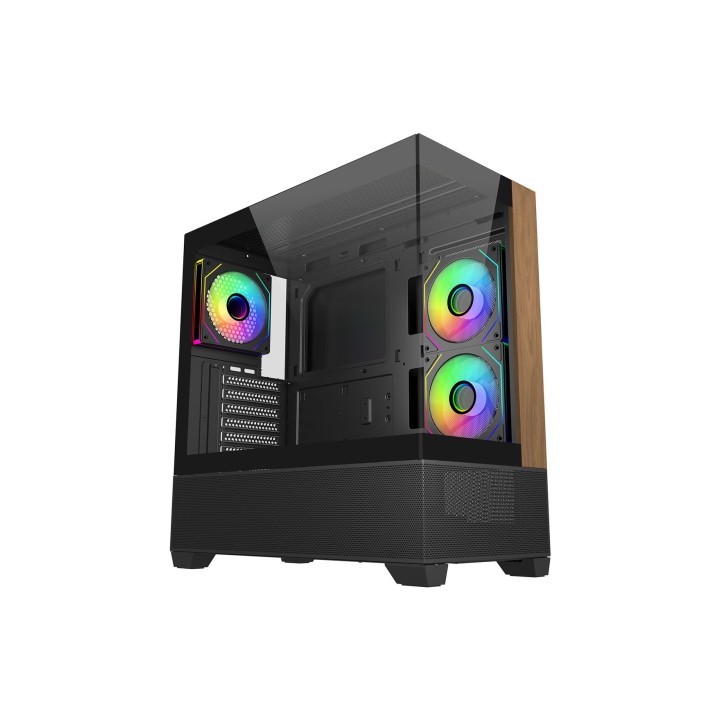 Cooler Master Elite 690 Wood Midi Tower Negro