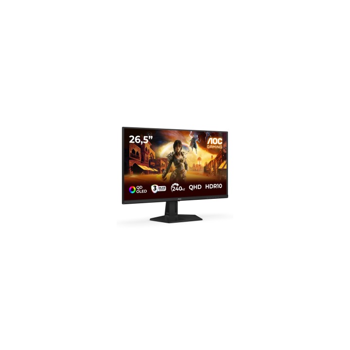 AOC G4 Q27G41ZDF pantalla para PC 67,3 cm (26.5") 2560 x 1440 Pixeles Quad HD QD-OLED Negro, Rojo