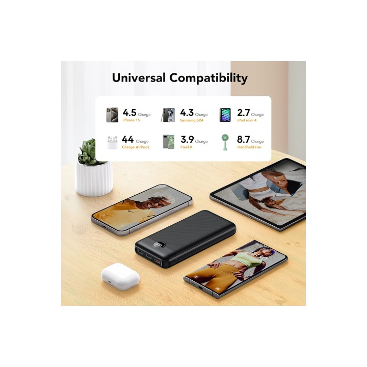Veger VG-W2081 Power Bank 20.000 mAh Carga Rápida 2 x USB-C 1 USB-A