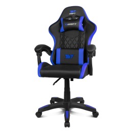 DRIFT DR35EBL silla para videojuegos Silla para videojuegos de PC Asiento acolchado Negro, Azul