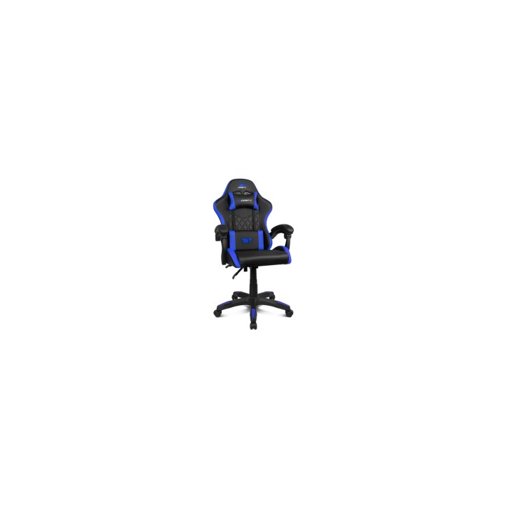 DRIFT DR35EBL silla para videojuegos Silla para videojuegos de PC Asiento acolchado Negro, Azul