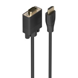 AISENS Cable Conversor HDMI a SVGA, HDMI A/M-SVGA/M, Negro, 2.0m