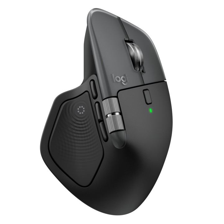 Logitech MX Master 4 for Mac, ratón Bluetooth ergonómico con respuesta háptica avanzada, desplazamiento ultrarrápido, carga